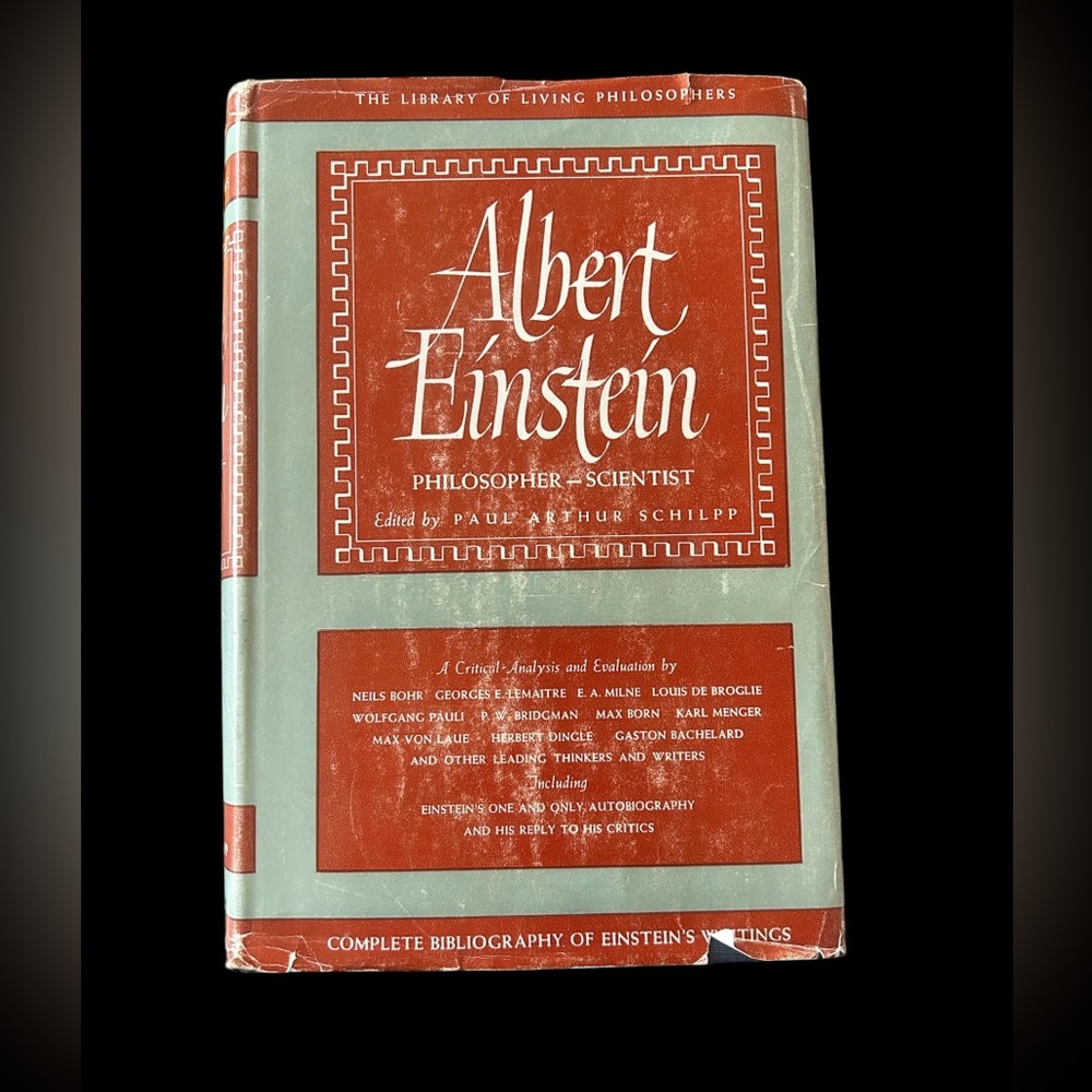 Vintage 1957 Albert Einstein Philosopher - Scientist Hardcover Book